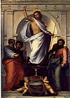 Christ Canvas Paintings - Christ with the Four Evangelists